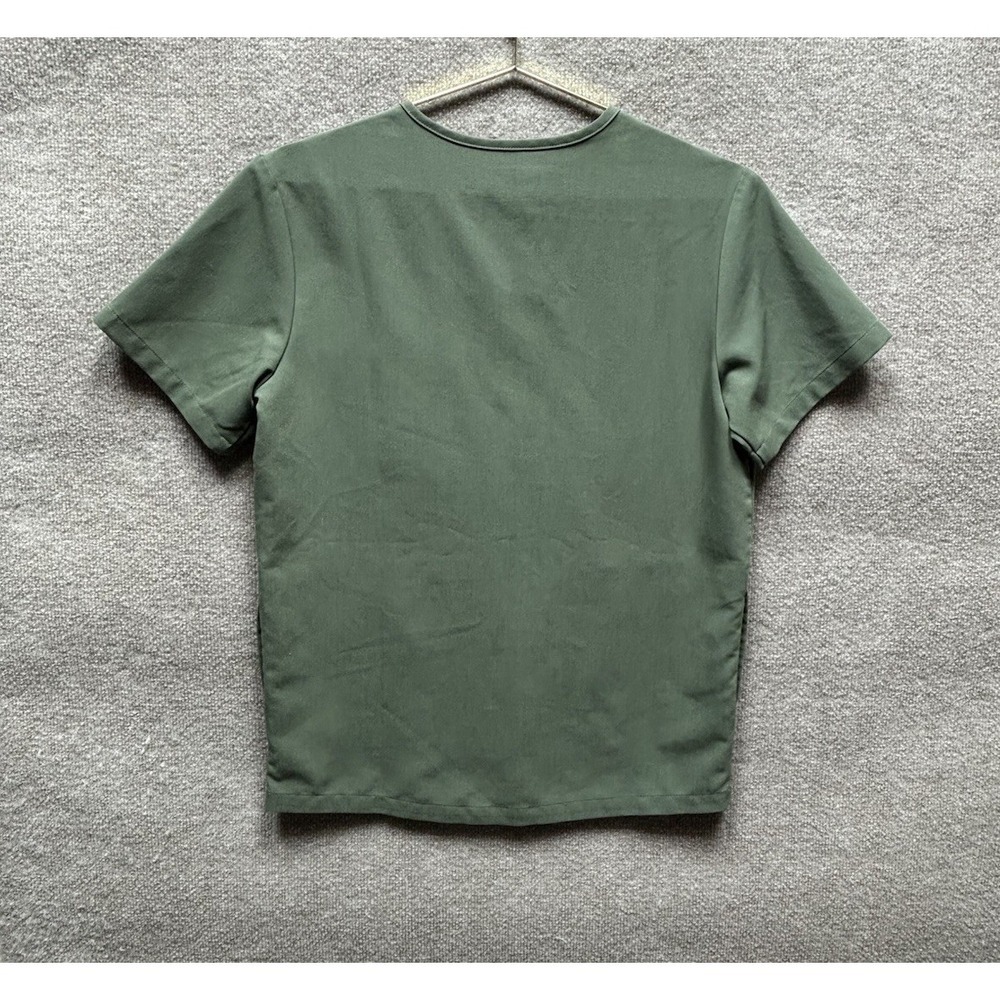 FIGS Technical Collection Olive Green V-Neck Scrub Top Small Mens Medical EUC - Picture 5 of 6
